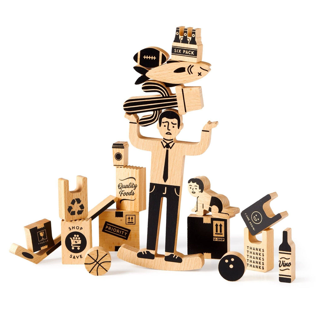 Chronicle Books - Brass Monkey One Trip Nick Wooden Balance Game