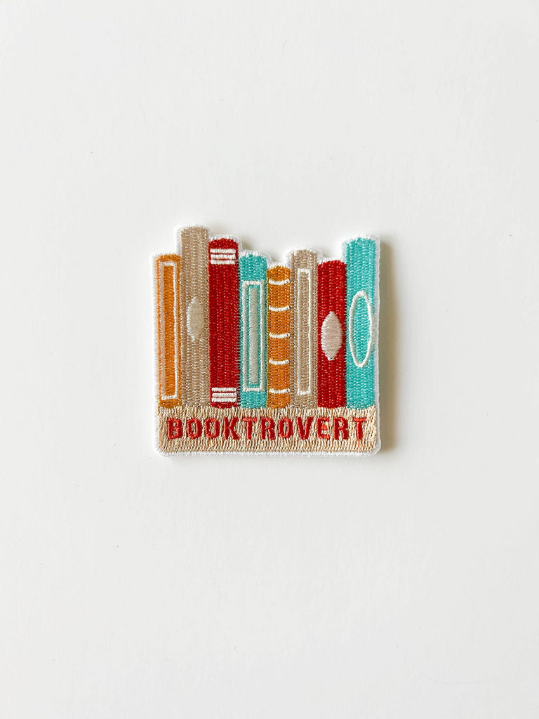 Field Trip Threads - Booktrovert Embroidered Iron-On Patch Book Lover