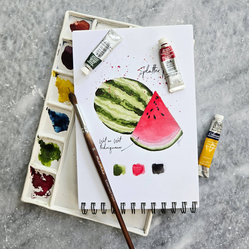 Julie Norkus - Watercolor Workbook, Spiral Bound 12 Months of Watercolor