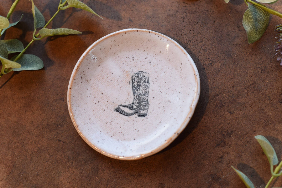 Mud & Maker - Mini Plate - Cowboy Boot