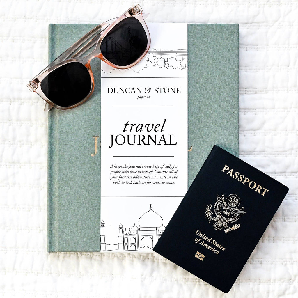 Duncan & Stone Paper Co. - Travel Journal | Adventure Keepsake | Trip Adventure Book