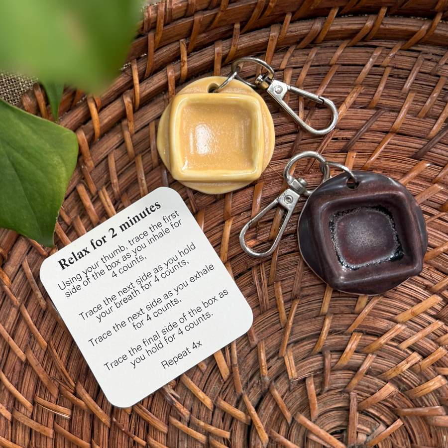 Calmware - Box Breathing Keychain – Portable Breath-work Tool