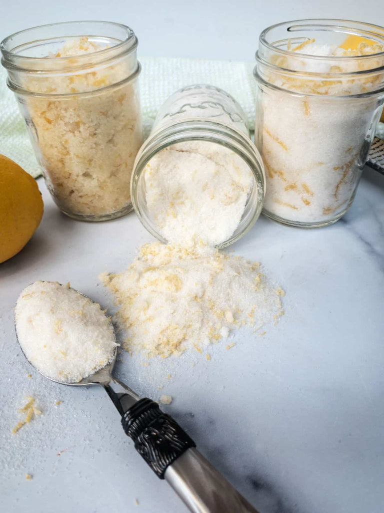 Raven & Rose Apothecary - Specialty Sugar ~ Lemon Moon Sugar with edible glitter
