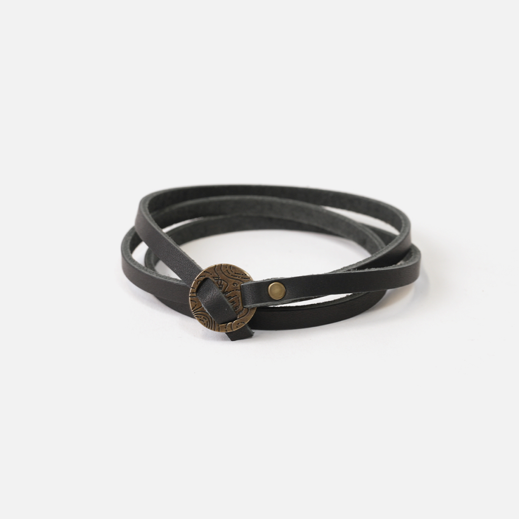 Range Leather Co. - Full-Grain Leather Whitney Wrap Bracelet - USA Made