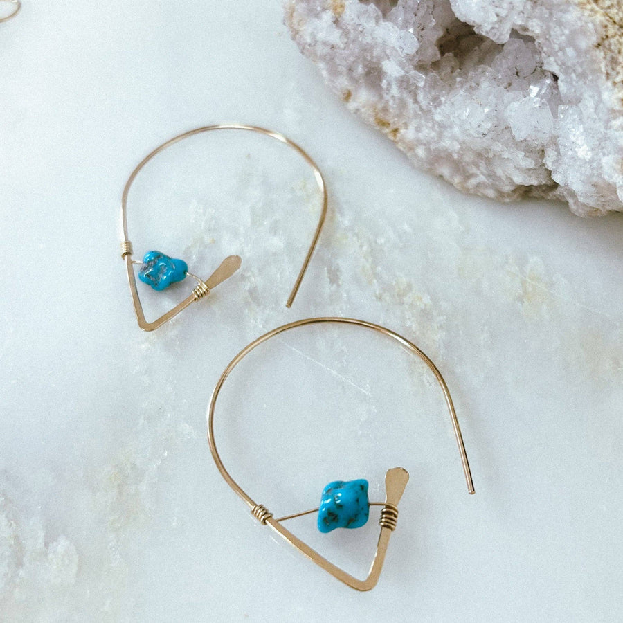 Derive Jewelry - Kingman Turquoise Ear Threaders