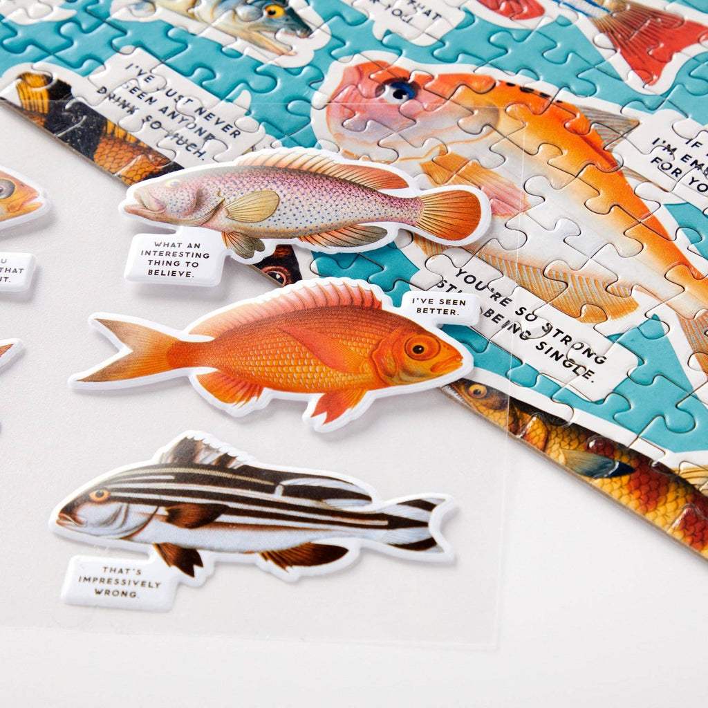 Chronicle Books - Brass Monkey Judgy Fish 1000 Piece Puzzle