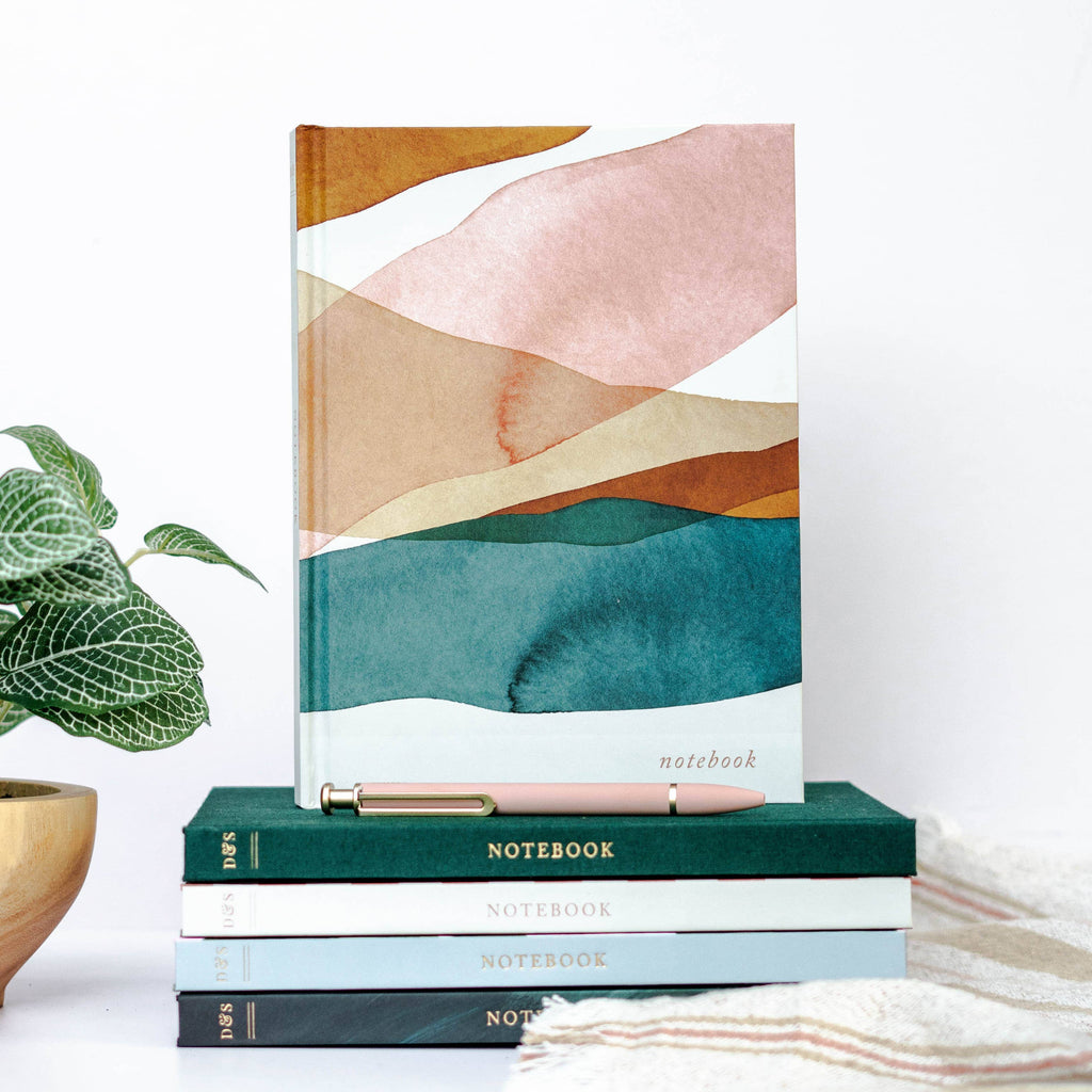 Duncan & Stone Paper Co. - Blank Journal Notebook - Flat Lay Diary Journal Hardcover