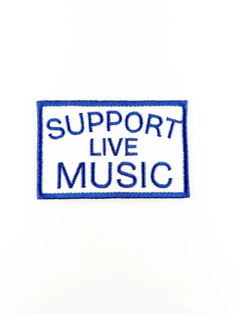 Field Trip Threads - Support Live Music Embroidered Iron On Patch, Trucker Hat