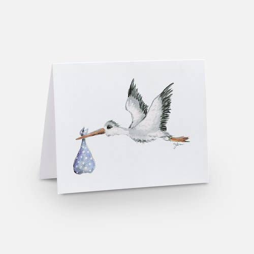Julie Norkus - Note Card - Stork