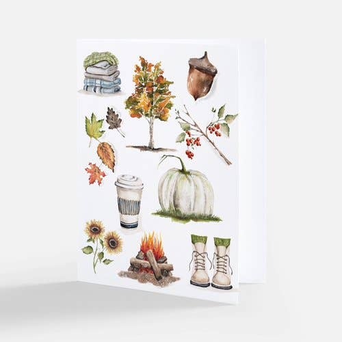Julie Norkus - Note Card - Fall Collage