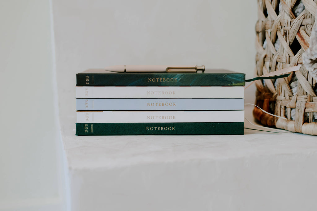 Duncan & Stone Paper Co. - Blank Journal Notebook - Flat Lay Diary Journal Hardcover