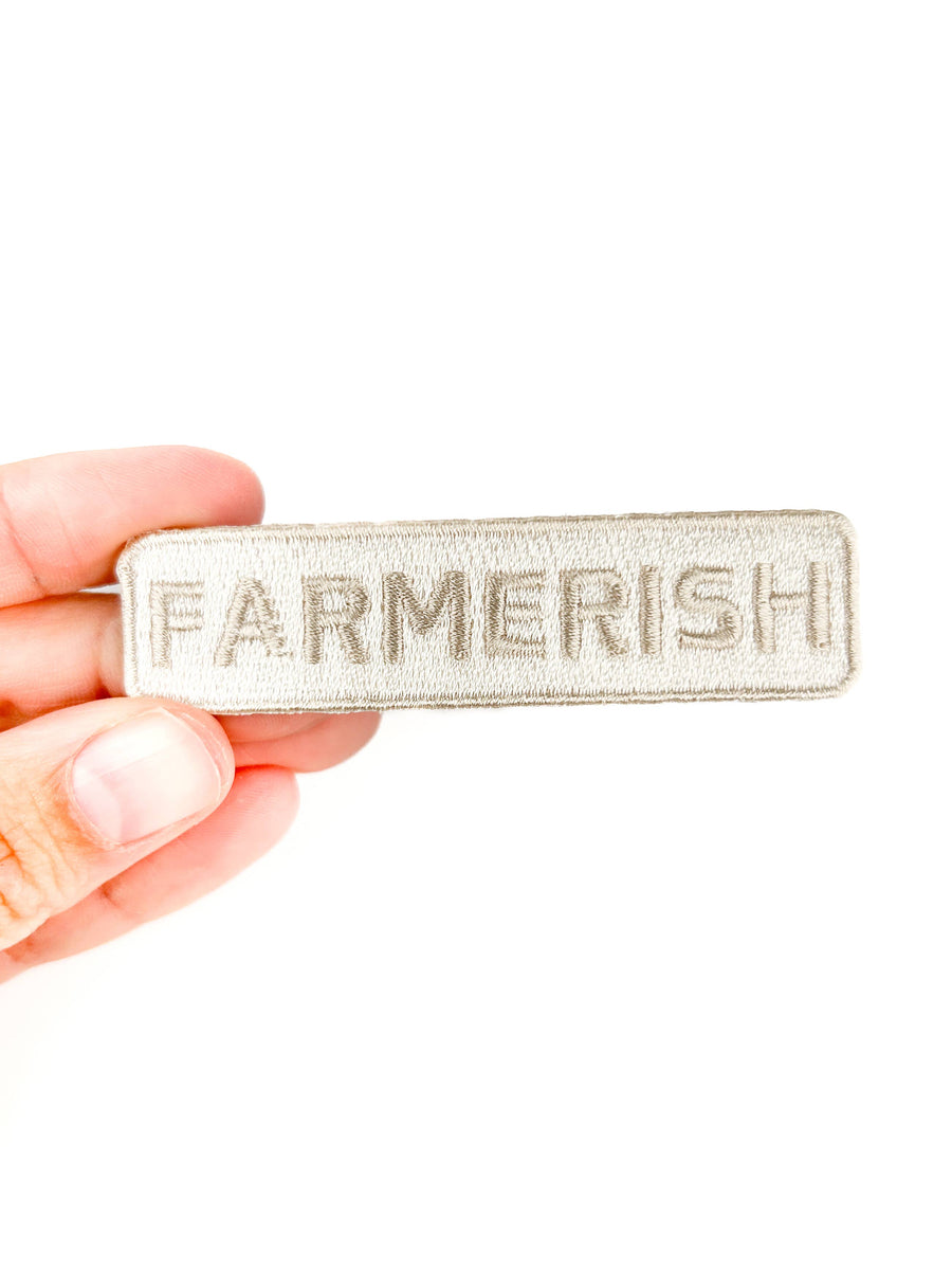 Field Trip Threads - Farmerish Embroidered Iron-On Patch Homesteader Farm Garden