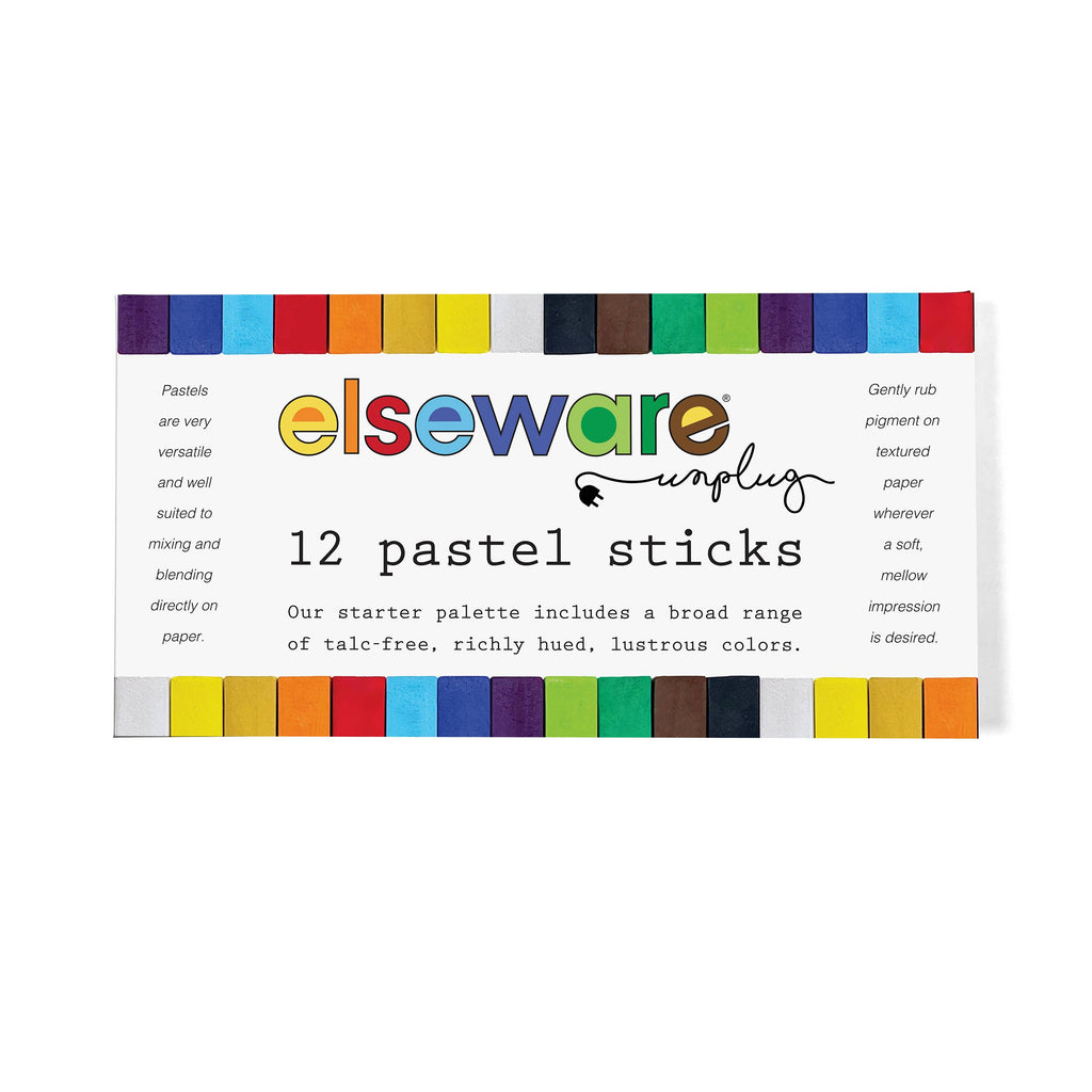 elseware unplug - Pastel Sticks - Talc-Free Pastels - 12 Non-Toxic Colors