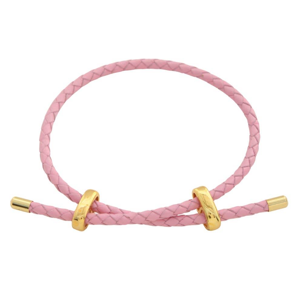 JOIA ACCESSORIES - CRISS CROSS PU LEATHER BRACELET, B 4841