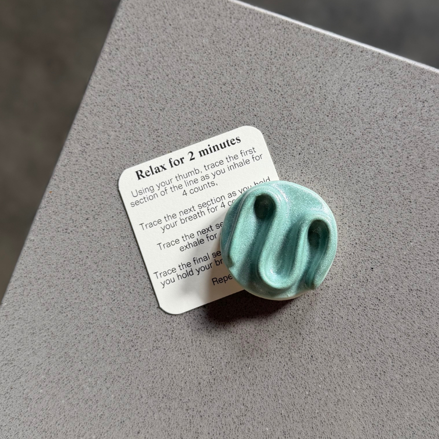 Calmware - Squiggle Breathing Tile – Small Mindfulness Tool