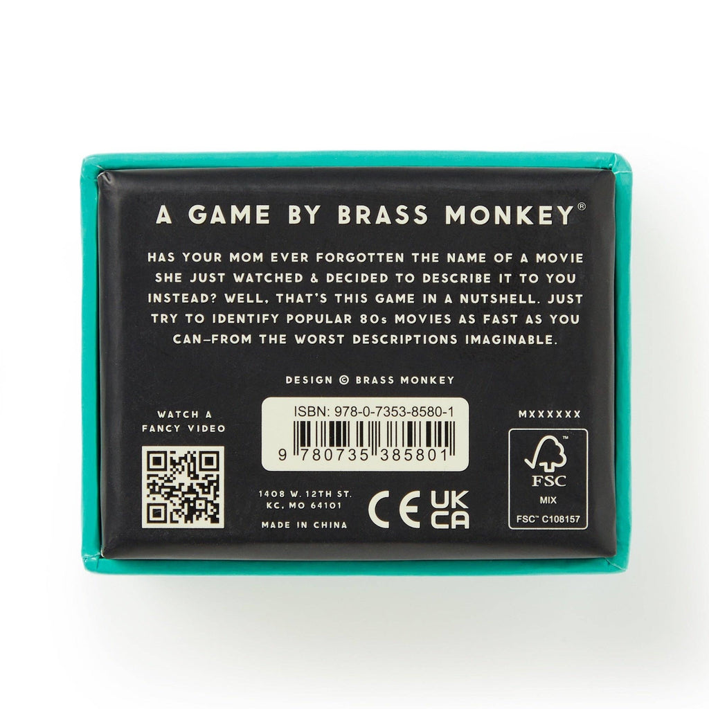 Chronicle Books - Brass Monkey Mini Poorly Explained Movies - 80s Edition