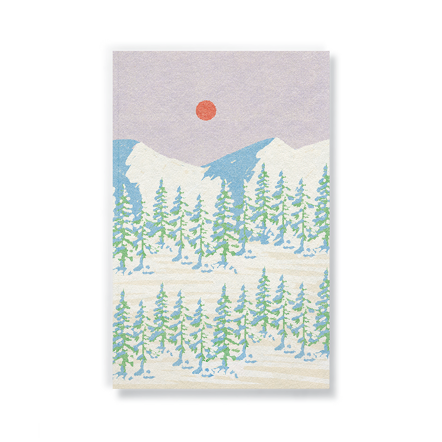 Snowy Mountains Classic Layflat Journal Notebook