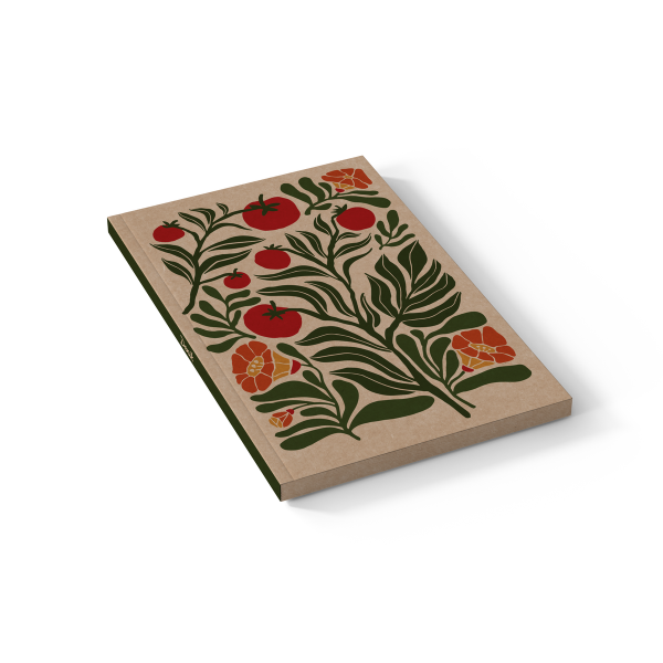 Denik - Tomatoes Kraft Layflat Notebook KLC2217KL