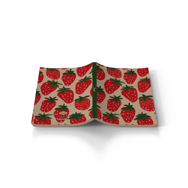 Denik - Painted Berries Kraft Layflat Notebook KLC2306KD
