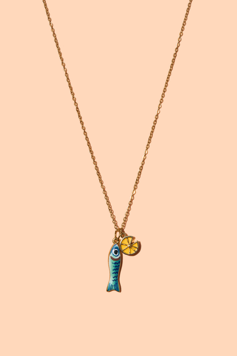 Peter and June - Sour Sardine Necklace - 18K Gold Plated