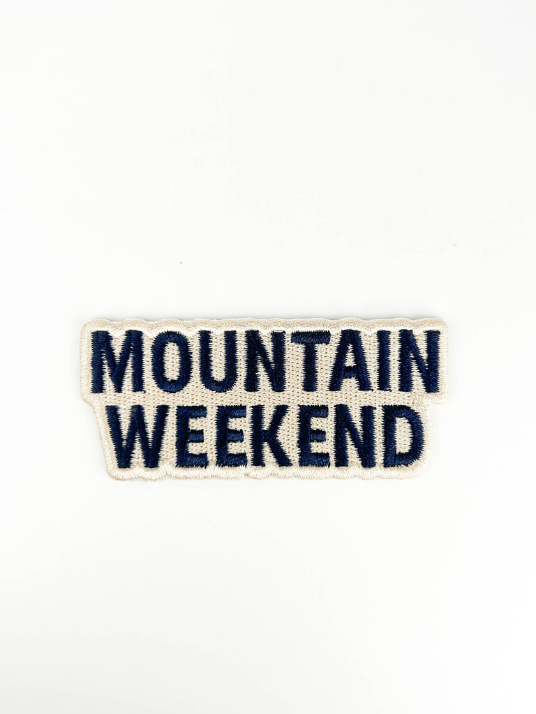 Field Trip Threads - Mountain Weekend Patch Outdoor Adventure Embroidered Iron On