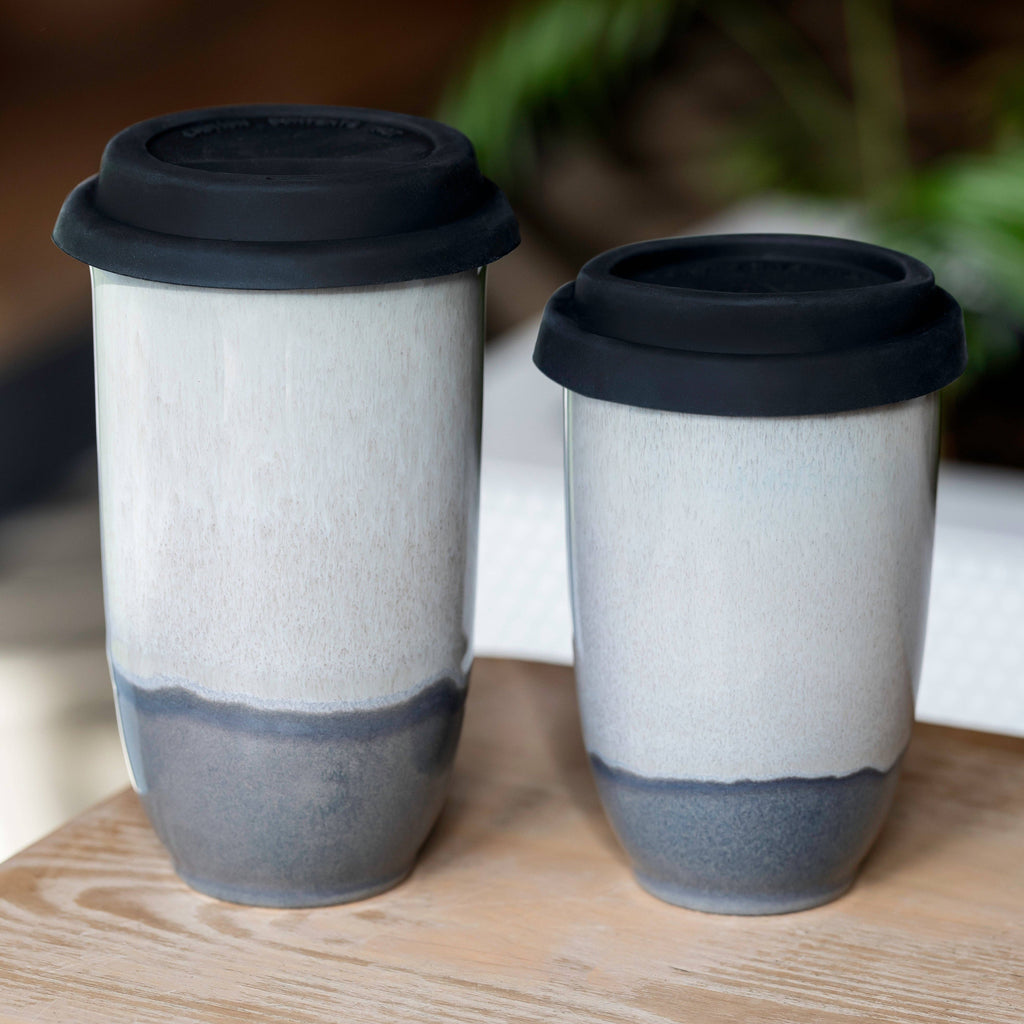 Nova Ceramics Travel Mugs - Pluto Ceramic Travel Cup 12oz | Coffee Cups Ceramic