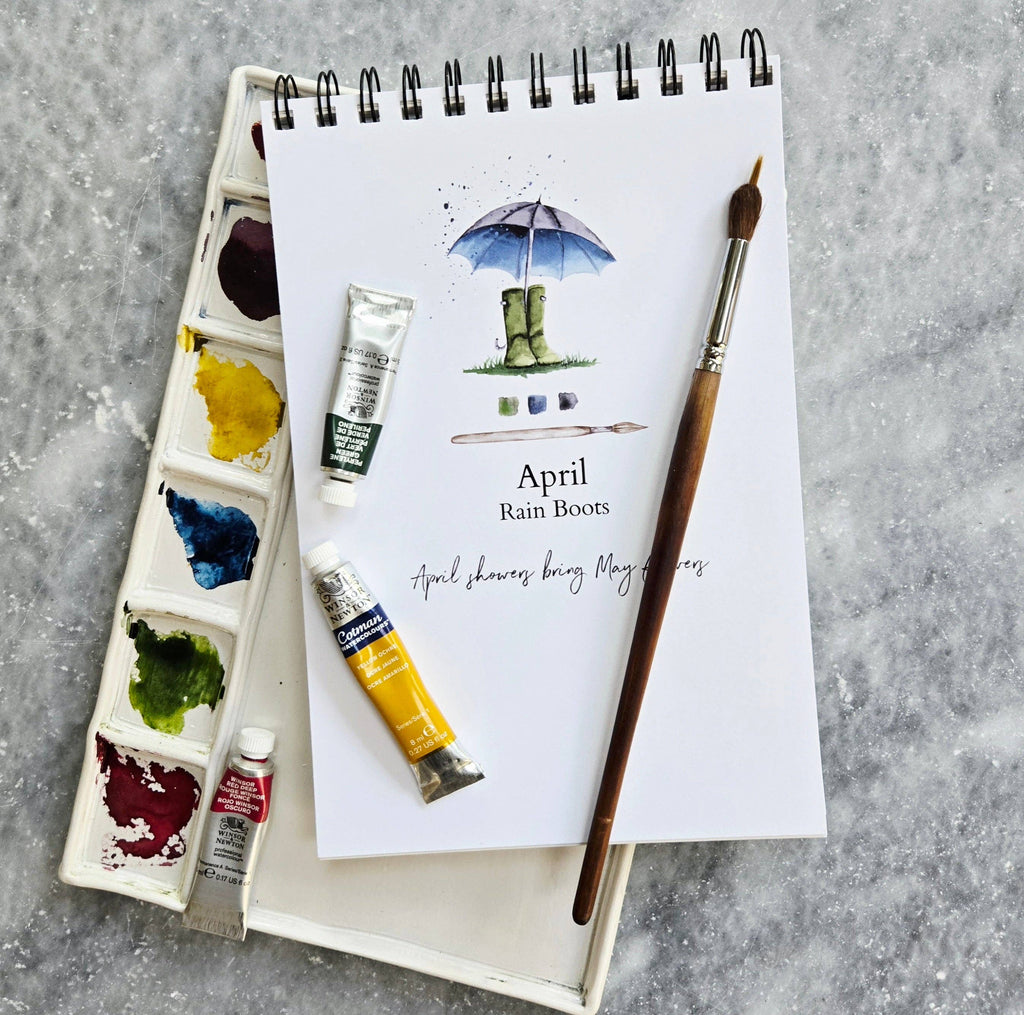 Julie Norkus - Watercolor Workbook, Spiral Bound 12 Months of Watercolor