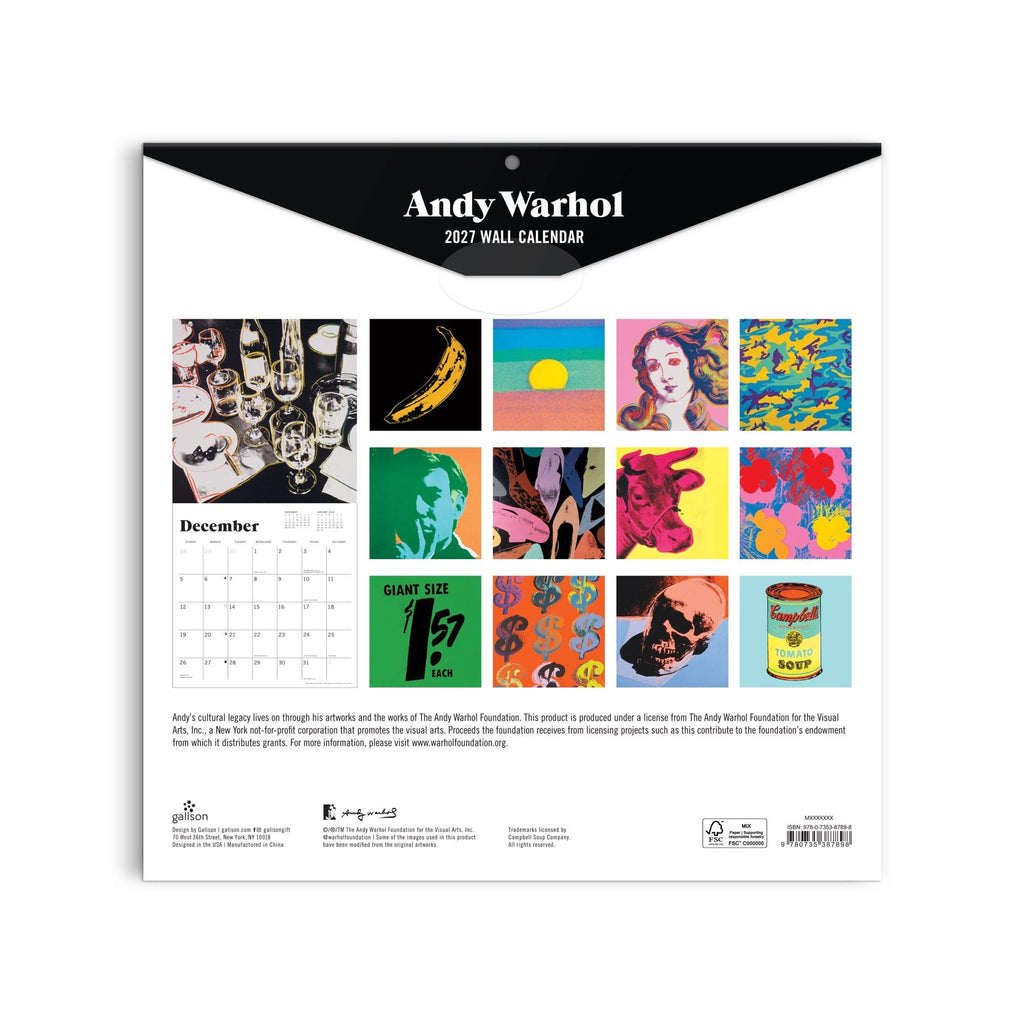 Chronicle Books - Andy Warhol 12 x 12 Wall Calendar 2027