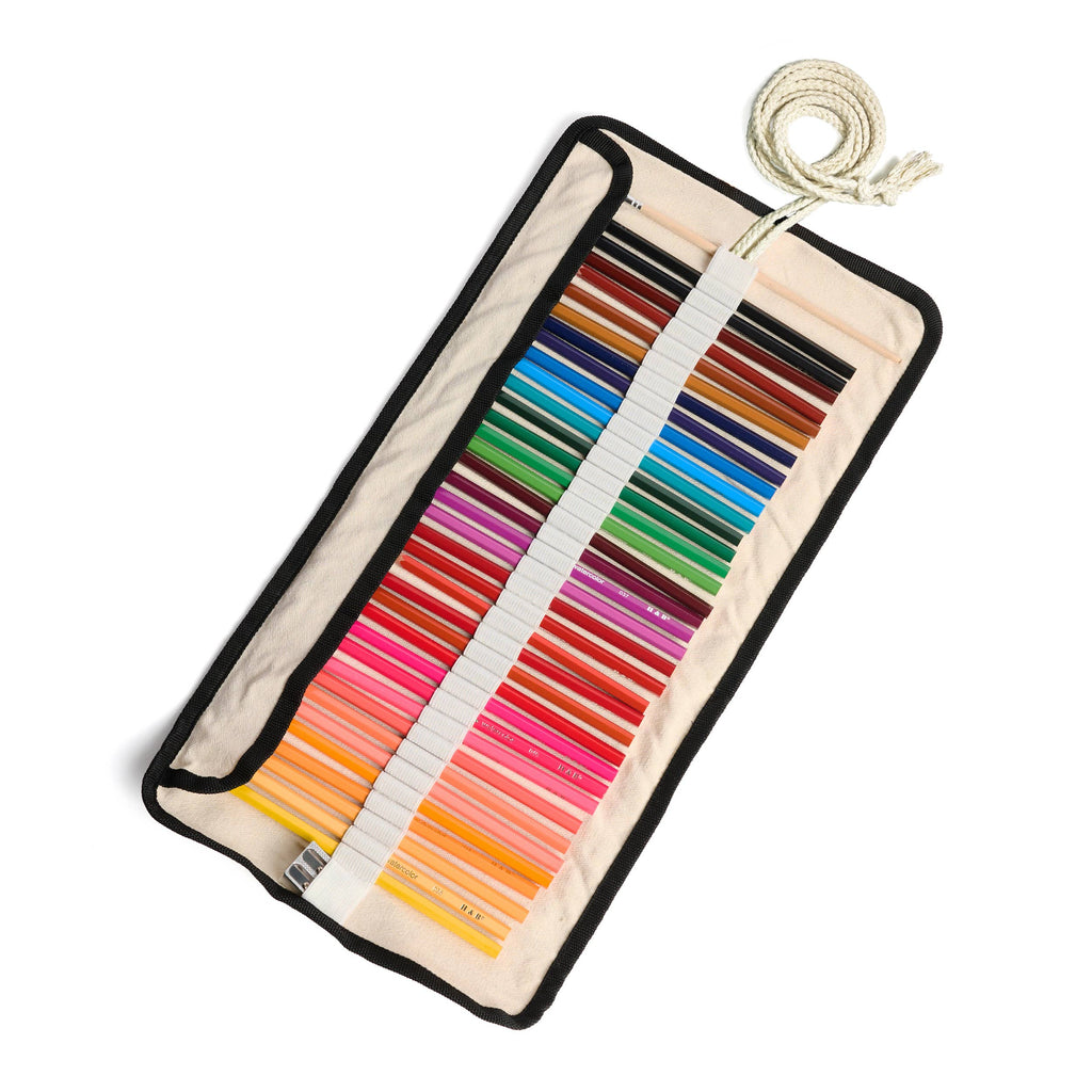 elseware unplug - Watercolor Pencils - 36 Colors with Eco-Friendly Canvas Wrap