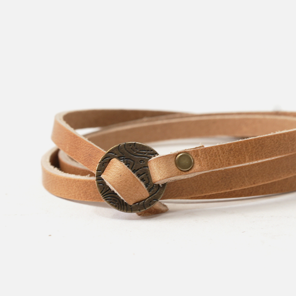 Range Leather Co. - Full-Grain Leather Whitney Wrap Bracelet - USA Made