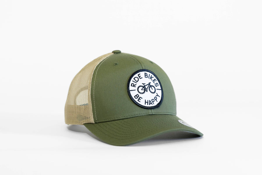 Squatchy - Ride Bikes Be Happy Hat | Cycling, MTB Trucker Hats | Great