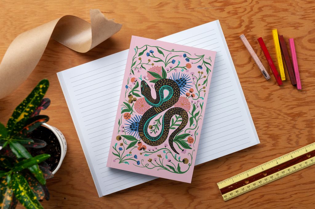 Denik - Charmed Snake Classic Layflat Notebook LFC2074L