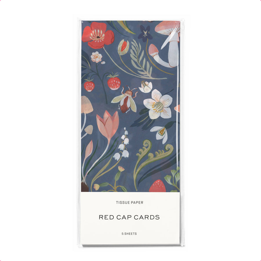 Red Cap Cards - Forest Blue tissue paper