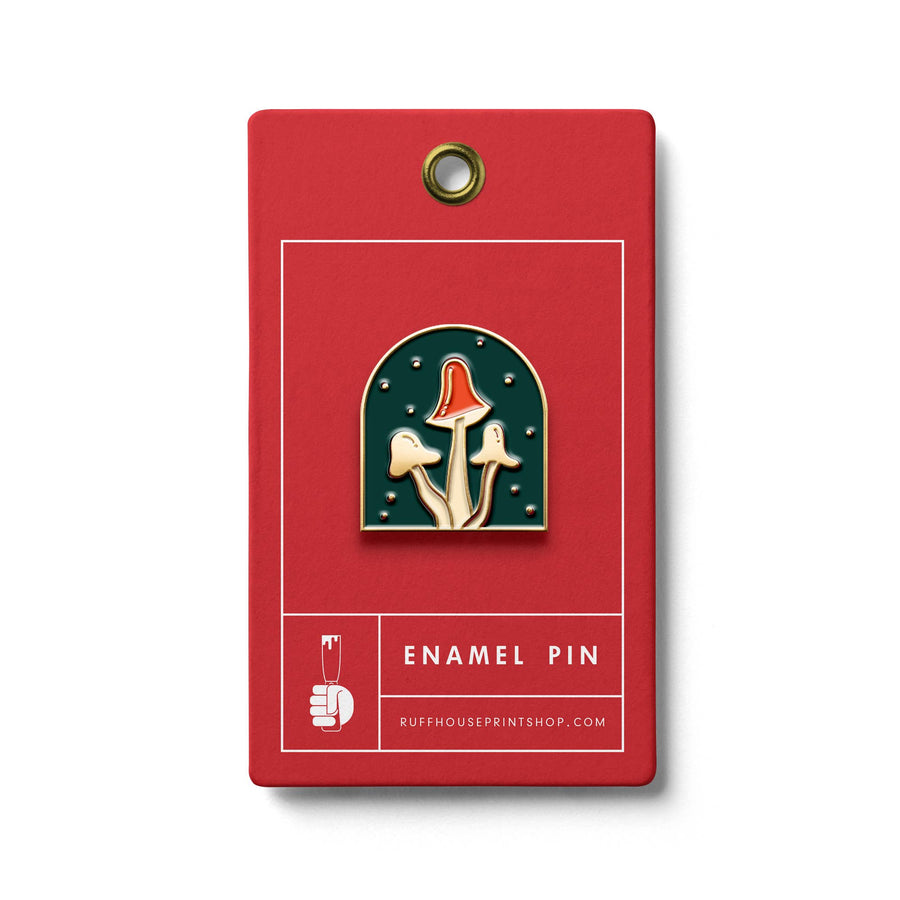 Ruff House Print Shop - Mushroom Enamel Pin