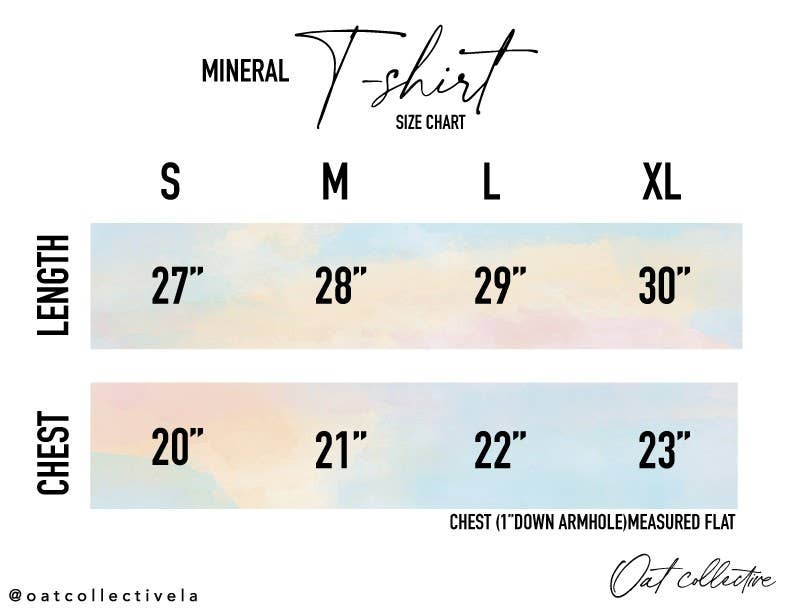 OAT COLLECTIVE - SUPPORT LOCAL Mineral Washed Graphic Top