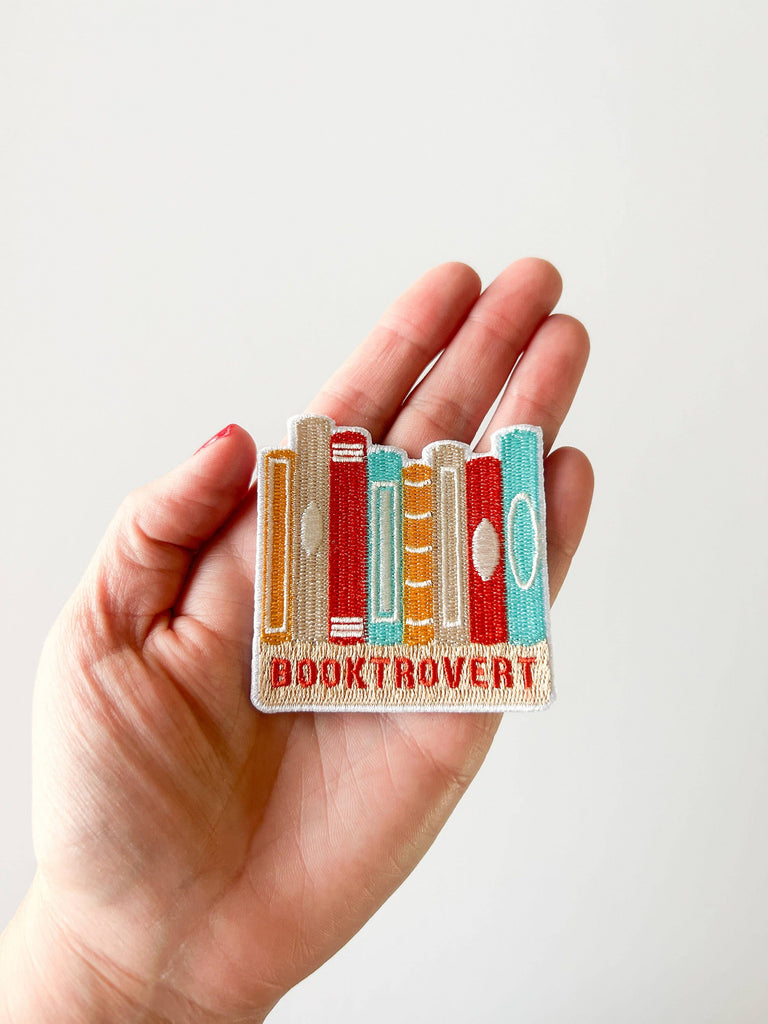 Field Trip Threads - Booktrovert Embroidered Iron-On Patch Book Lover