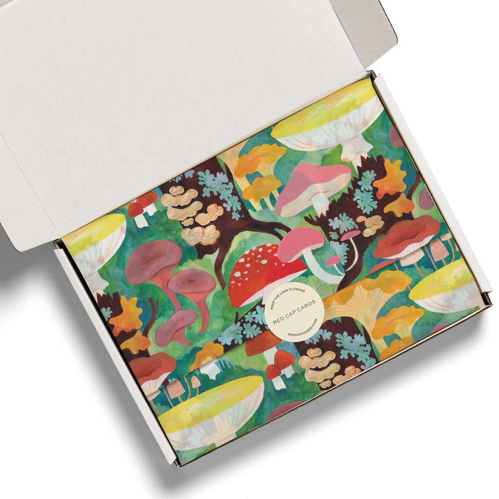 Red Cap Cards - Woodland Mushrooms tissue paper