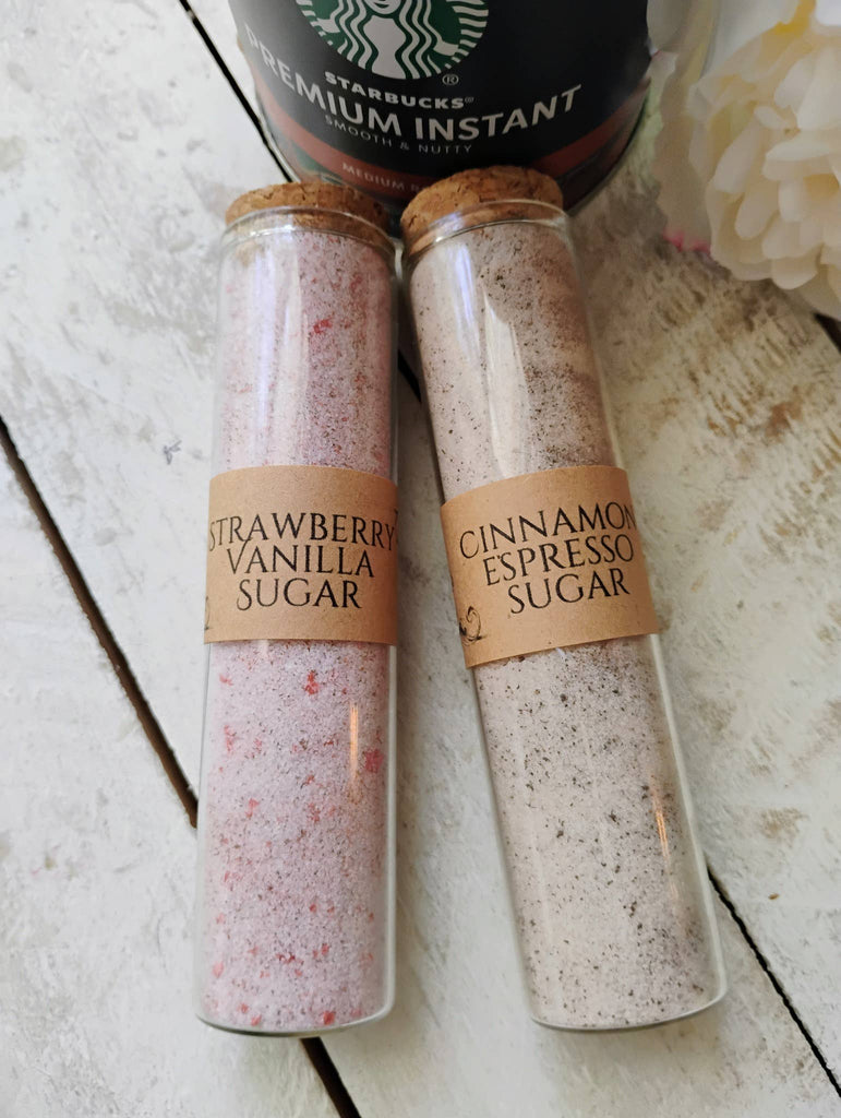 Raven & Rose Apothecary - Specialty Sugar ~ Strawberry Vanilla with edible glitter