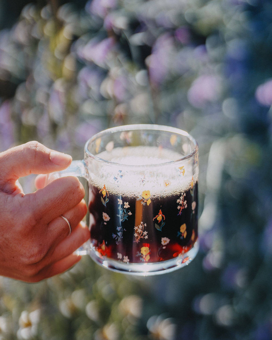 The Montana Scene - Mountain Wildflower Glass Mug