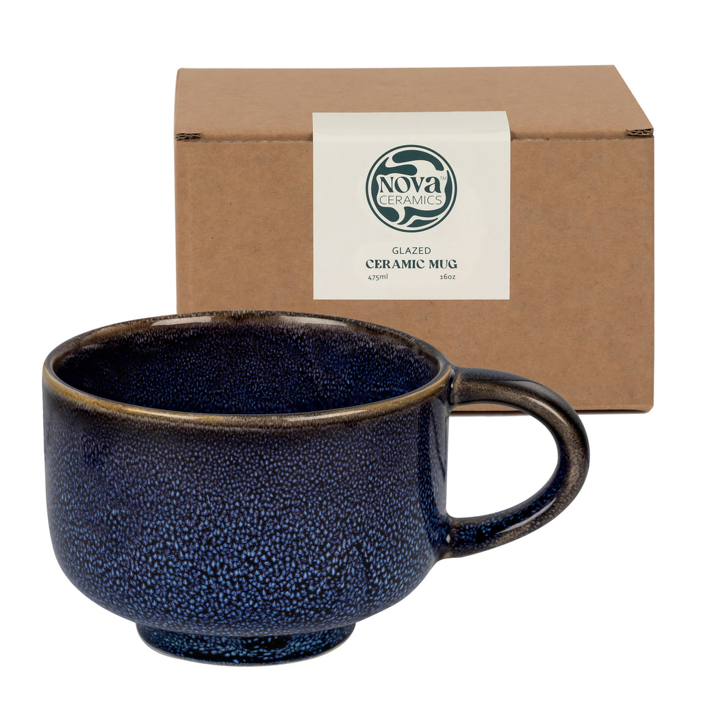 Nova Ceramics Travel Mugs - Abyss Handmade Ceramic Mug 16oz | Stoneware Coffee Mug