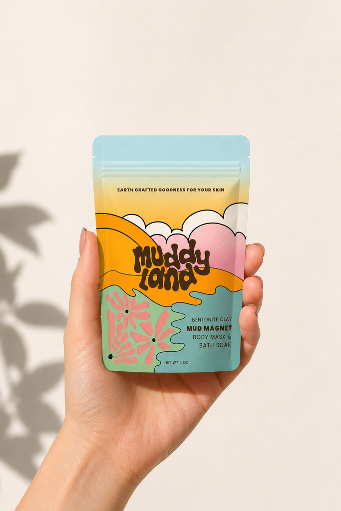 Muddyland - Mud Magnet Mini - Single-Use Body Mask and Bath Soak