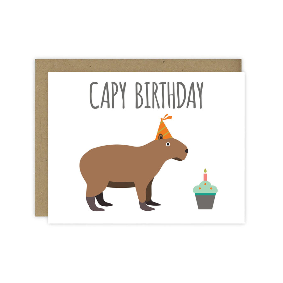 Mr. Sogs - Capy Birthday Notecard