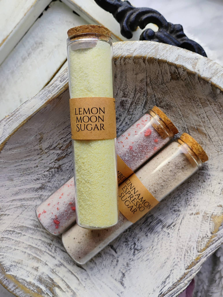 Raven & Rose Apothecary - Specialty Sugar ~ Lemon Moon Sugar with edible glitter
