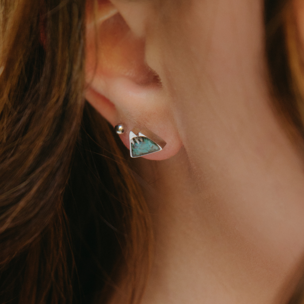 Antler Rings - Turquoise Mountain Earrings