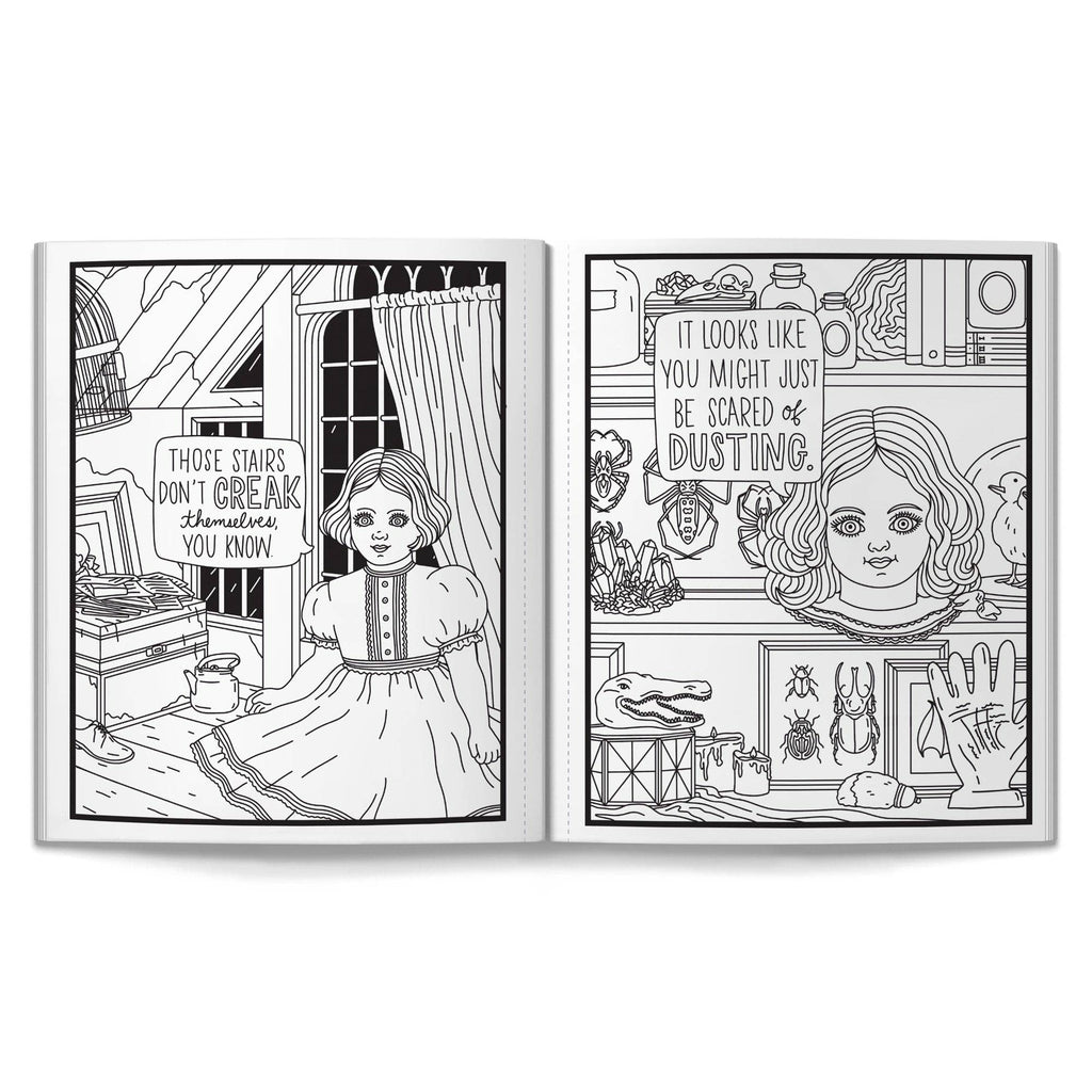 Chronicle Books - Brass Monkey Haunted Dolls Coloring Book