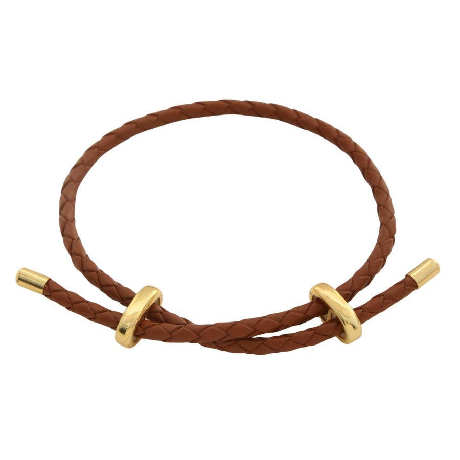 JOIA ACCESSORIES - CRISS CROSS PU LEATHER BRACELET, B 4841