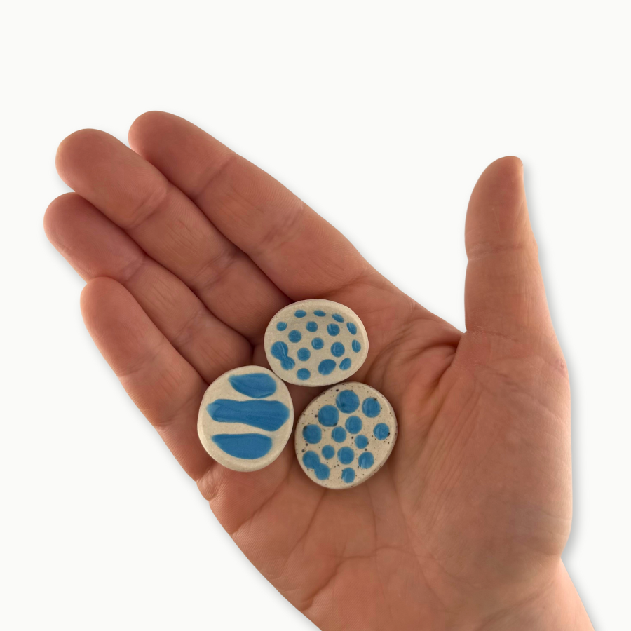 Calmware - Assorted Bumpy Worry Stones – Sensory Fidgets 