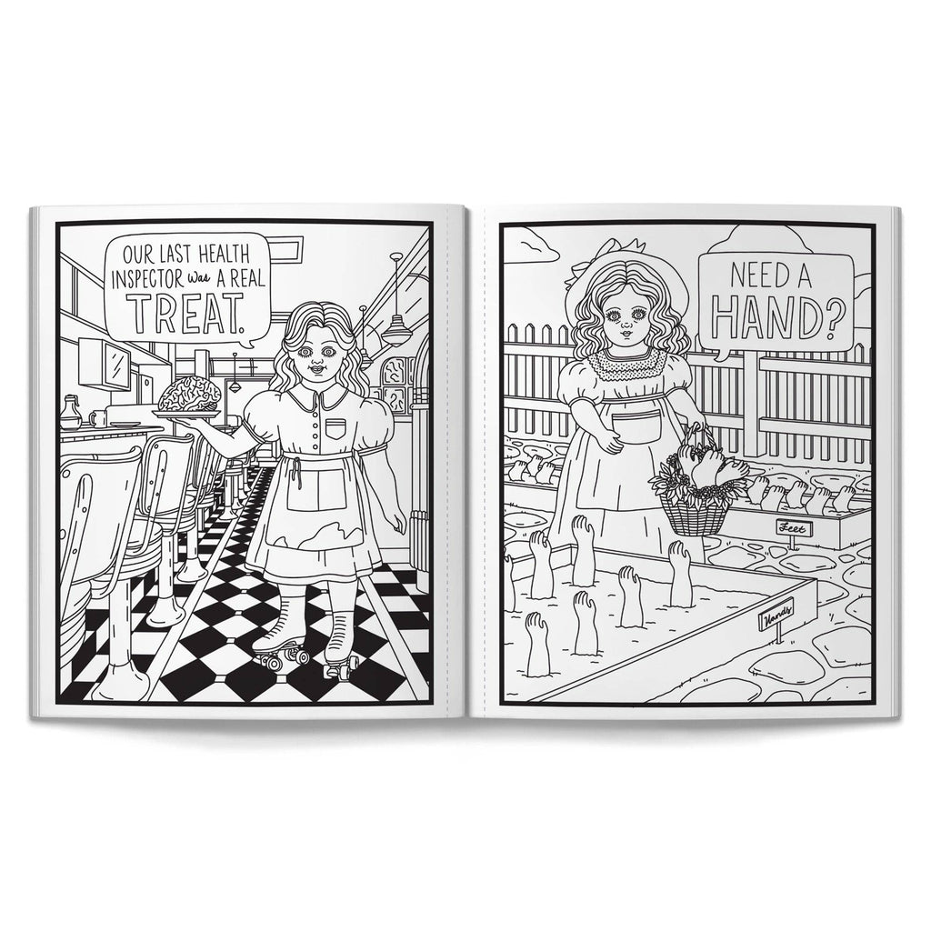 Chronicle Books - Brass Monkey Haunted Dolls Coloring Book