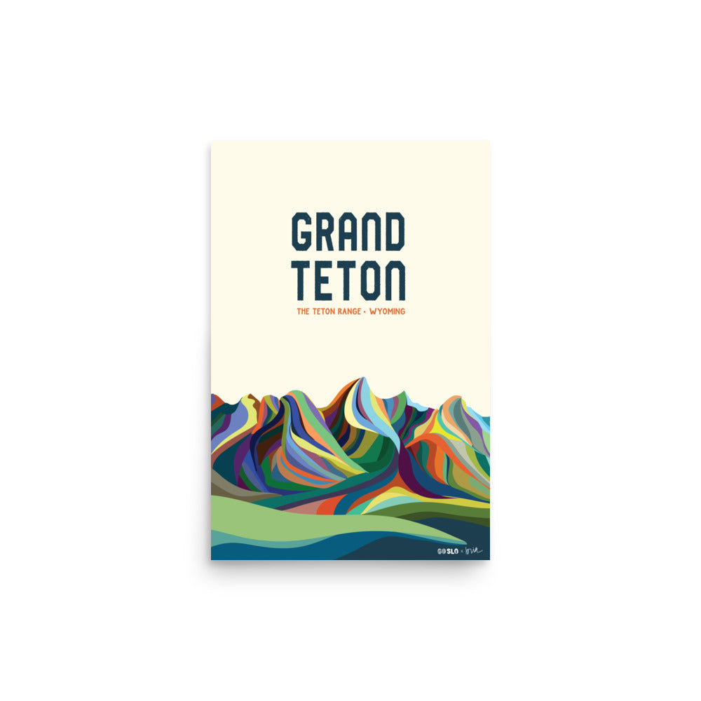 Grand Teton Typography Print