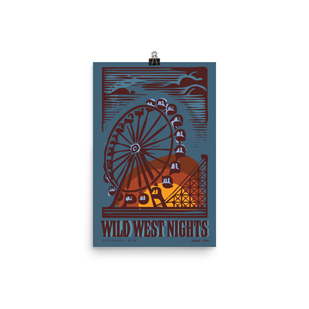 Wild West Nights // Cheyenne Rodeo Week Print